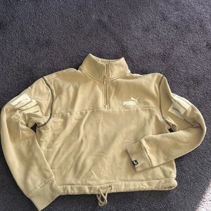 Puma cropped track sweatshirt size small